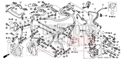 DURITE FREIN AVANT (ST1300A) ST1300A4 de 2004